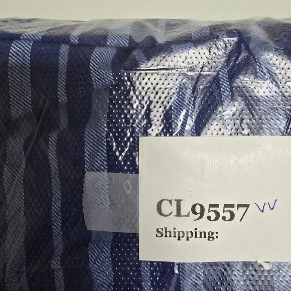 Vineyard Vines Stripe Hooded Linen Shirt Mens L‎ Blue Coastal Ease Pullover - Picture 10 of 10